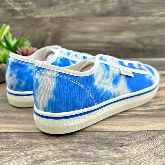 NIB Keen Elsa Lite Canvas Sneakers 9 39.5 Blue White - Picture 8 of 12